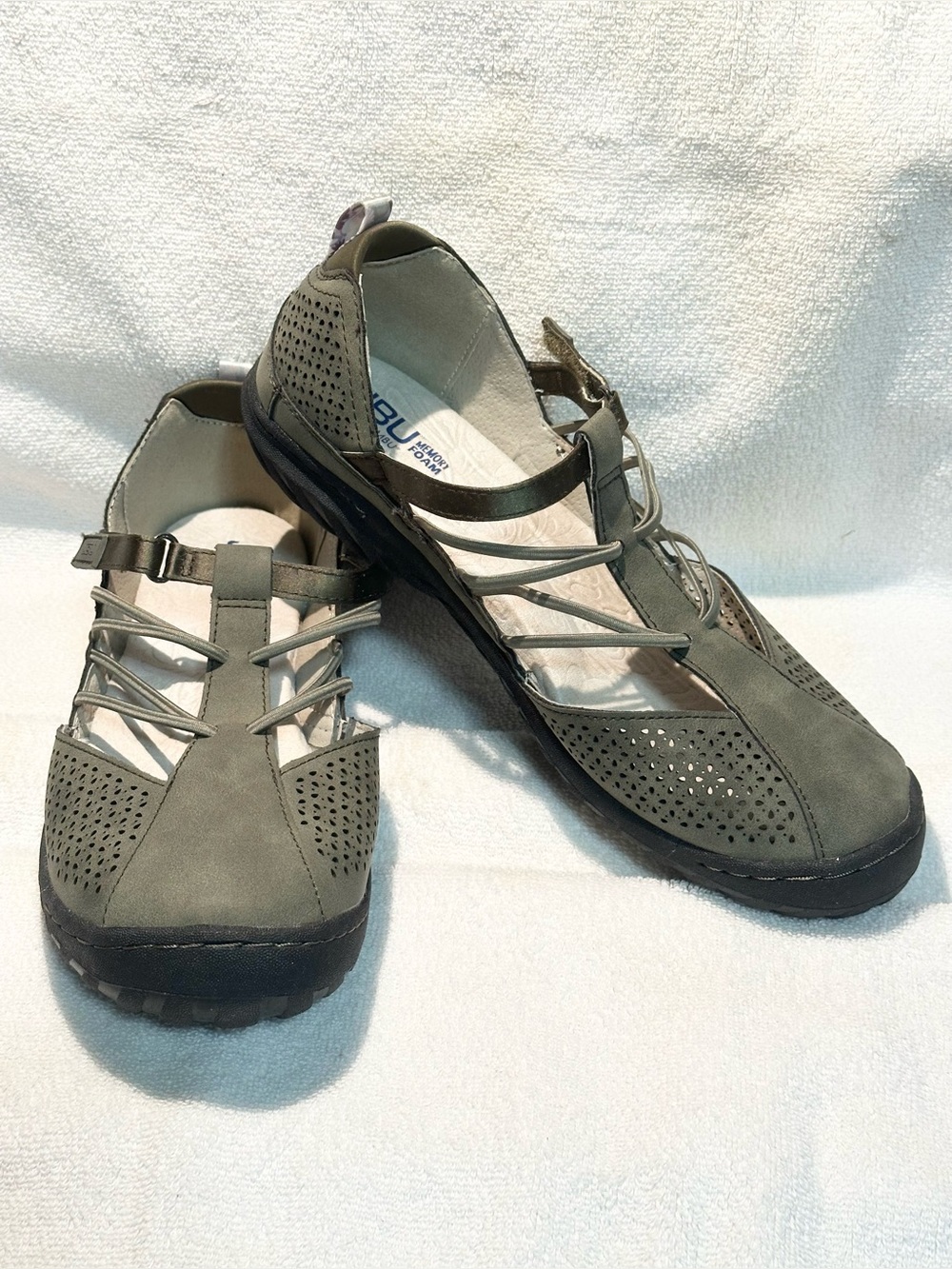JBU Jambu Fig Mary Jane style memory foam casual loafers size 10W